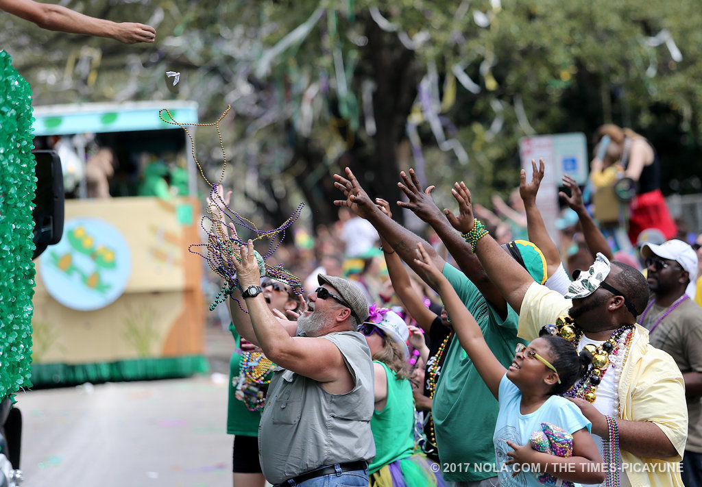 Trucks of Elks Orleans, Crescent City parade on Mardi Gras Day